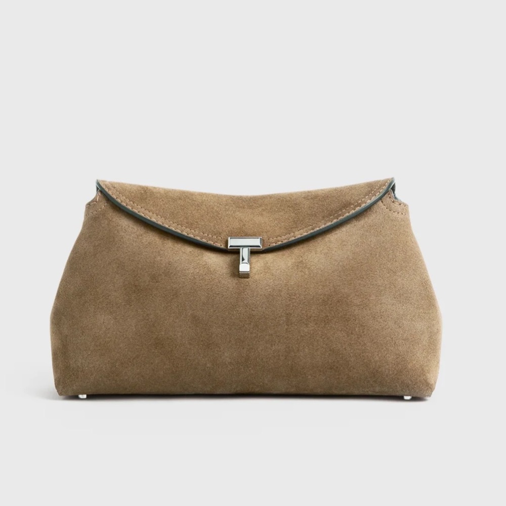 TOTEME t-lock medium bag in Tobacco